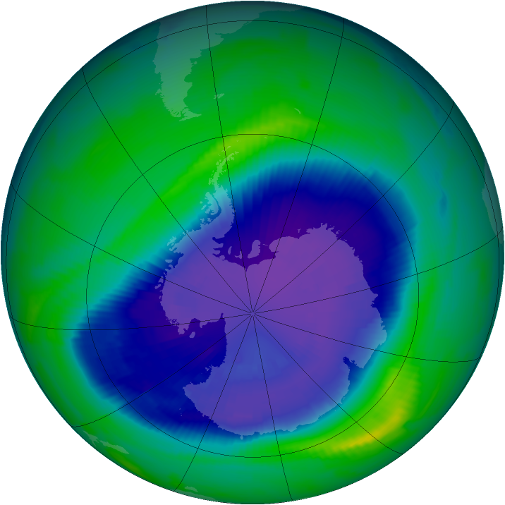 Ozone Map 1997-09-17